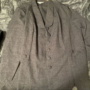 Allison Woods Gray 2PC Blazer and Elastic Wide alegro Trousers Size 32T